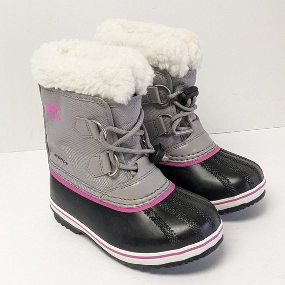 Sorel Shoes Sorel Yoot Pac Nylon Waterproof Snow Boots Grey Little